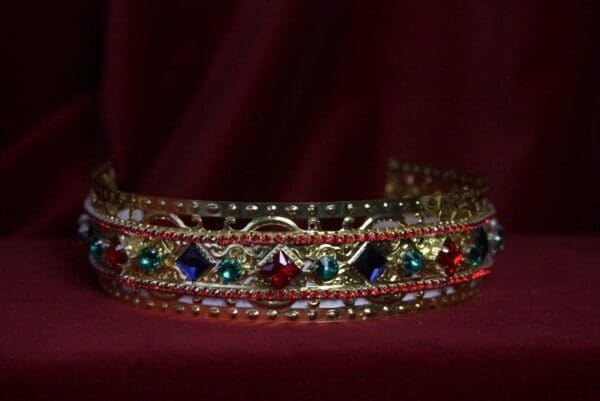 SOLD! 1696 Baroque Colorful Filigree Headband - Image 2