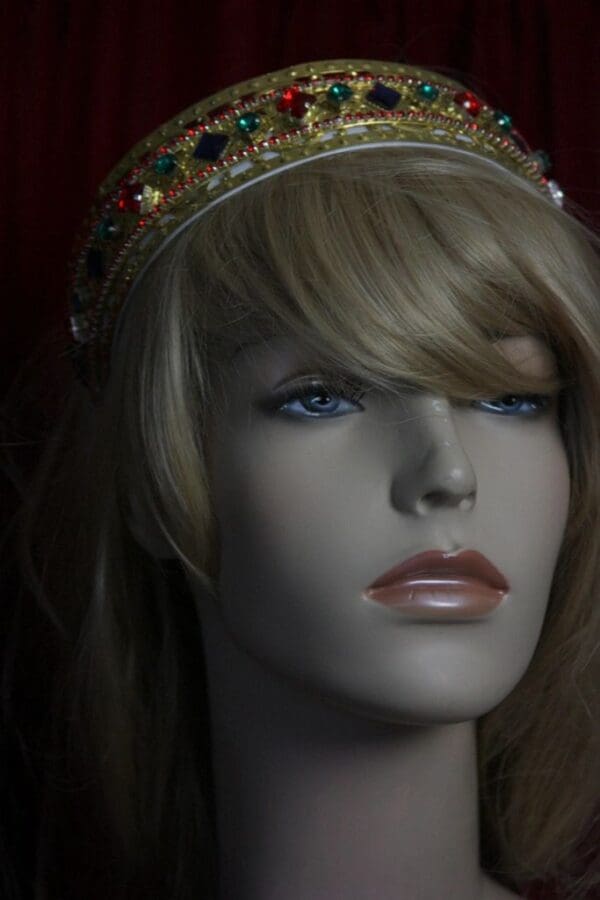 SOLD! 1696 Baroque Colorful Filigree Headband - Image 4