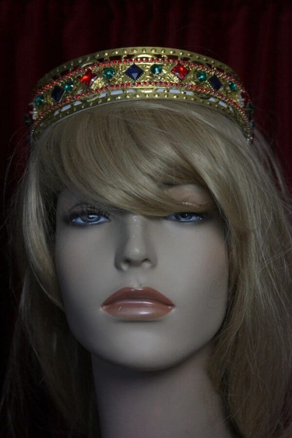 SOLD! 1696 Baroque Colorful Filigree Headband - Image 6