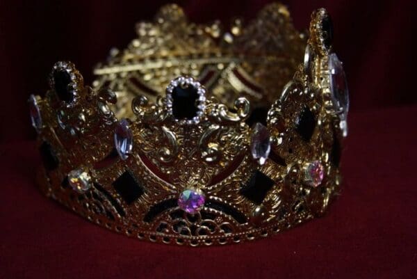 SOLD! 1701 Total Baroque Tasll Black Crystal Curves Crown Headband - Image 8
