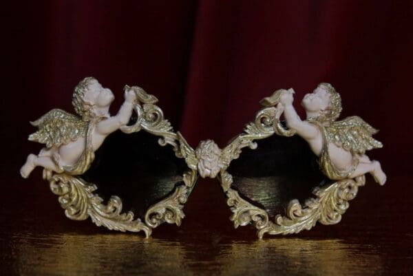 SOLD! 1826 Total Baroque Faced Vivid Cherubs Golden Touch Sunglasses - Image 4