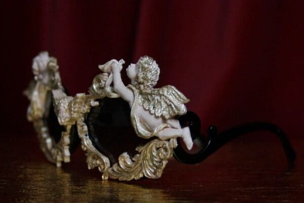 SOLD! 1826 Total Baroque Faced Vivid Cherubs Golden Touch Sunglasses - Image 6