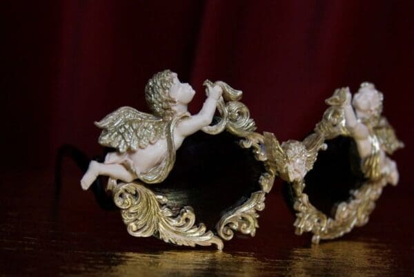 SOLD! 1826 Total Baroque Faced Vivid Cherubs Golden Touch Sunglasses - Image 5