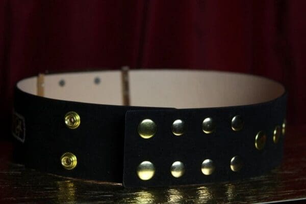 SOLD! 1896 Star Moon Designer Inspired Wide Waist Belt - Image 4