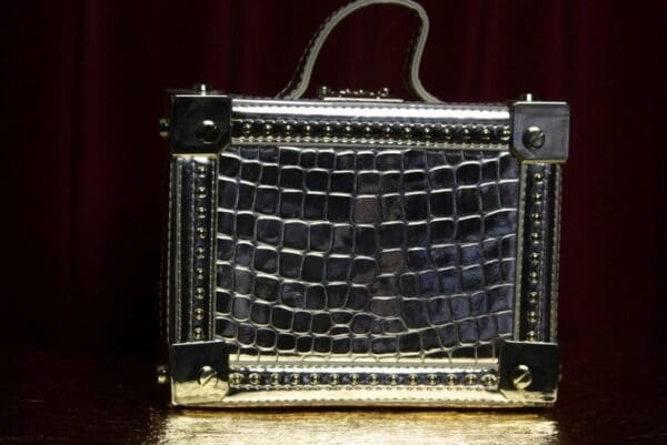 SOLD! 1912 Roma Revival 3 D Effect Piazza Navona Embellished Handbag - Image 5