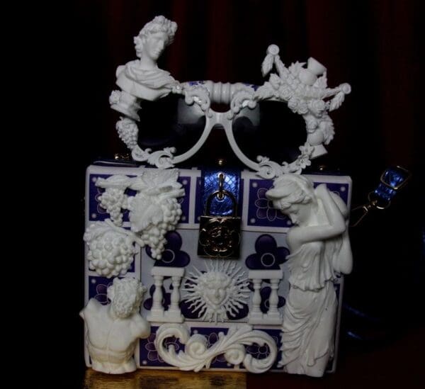 SOLD! 1915 Roman Revival Statue White Architect Unusual Sunglasses - Image 2
