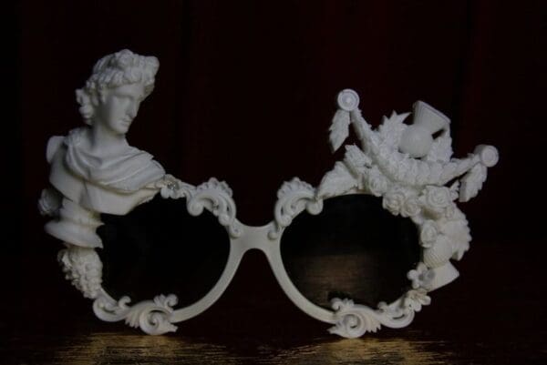 SOLD! 1915 Roman Revival Statue White Architect Unusual Sunglasses