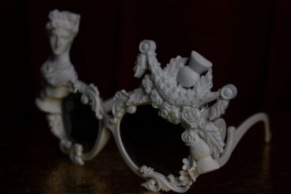 SOLD! 1915 Roman Revival Statue White Architect Unusual Sunglasses - Image 8
