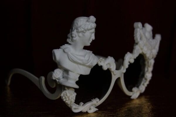 SOLD! 1915 Roman Revival Statue White Architect Unusual Sunglasses - Image 9