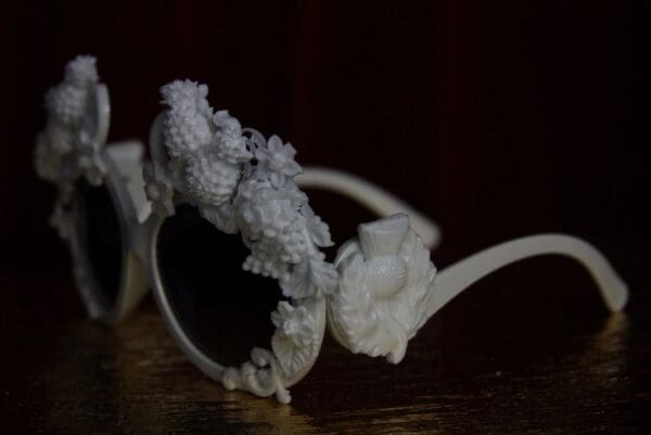 SOLD!1950 Pineapple Grapes White Architect Greek Inspiration Sunglasses - Image 6