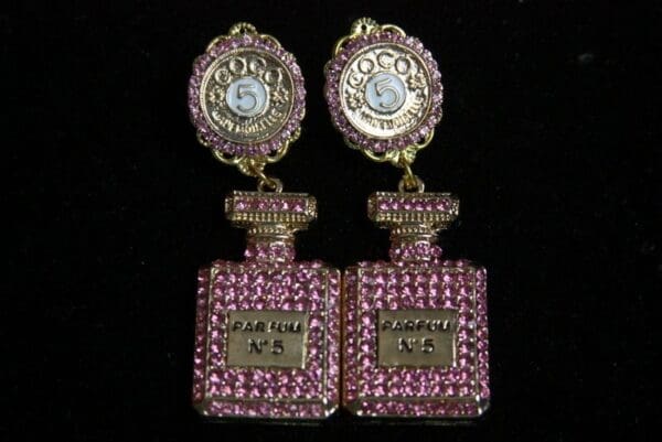 SOLD! 2023 2colors Perfume Bottle Studs Stunning Earrings - Image 2