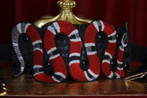SOLD! 2026 Designer Inspired Massive Snake Applique Corset Waist Belt - Image 2
