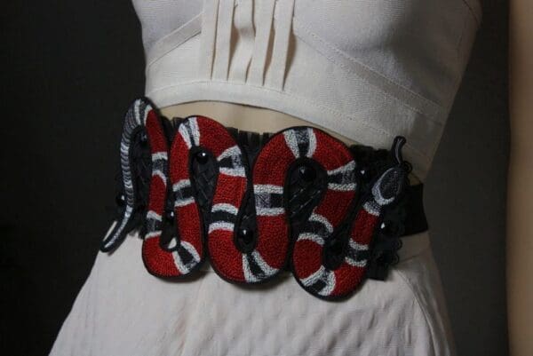 SOLD! 2026 Designer Inspired Massive Snake Applique Corset Waist Belt - Image 5