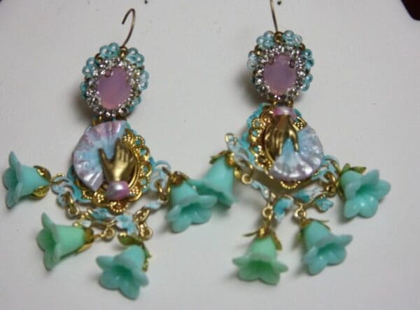 SOLD! 2119 Marie Antoinette Victorian Earrings - Image 6
