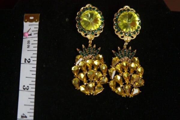 SOLD! Baroque Pineapple Massive Studs Earrings - Image 4