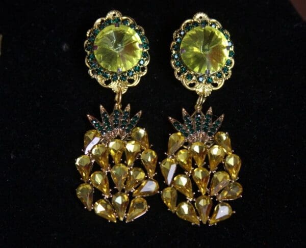 SOLD! Baroque Pineapple Massive Studs Earrings - Image 5