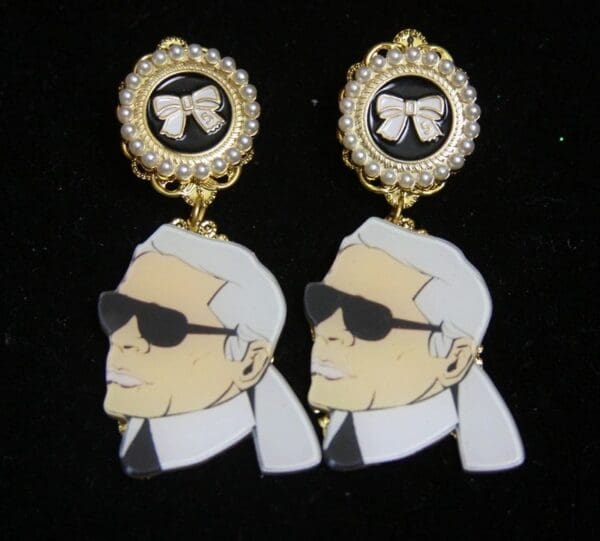SOLD! 2475 Byzantine Light Weight Portait Studs earrings