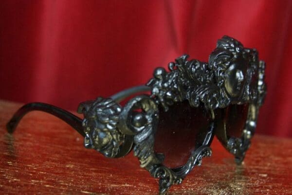 SOLD! 2500Sided Total Baroque Black Medusa Curves Embellished Sunglasses - Image 4