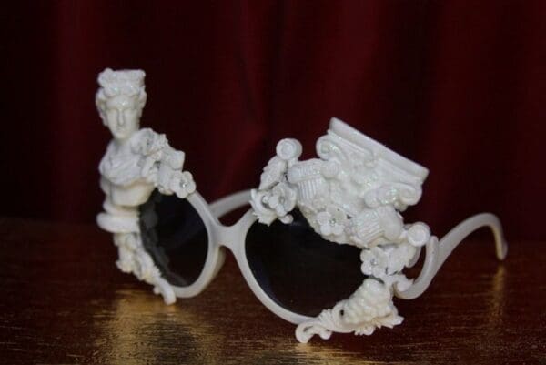 SOLD! 2502 Roman Revival Statue White Architect Unusual Sunglasses - Image 8