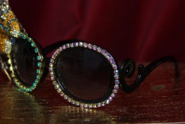 SOLD! 2662 Crystal Victorian Horse Crystal Embellished Sunglasses - Image 8