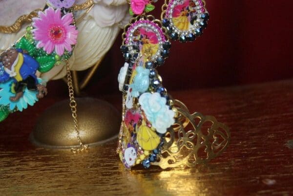 SOLD! 3114 Set Of Beauty And The Beast Adorabl Cuff+ Earrings - Image 5