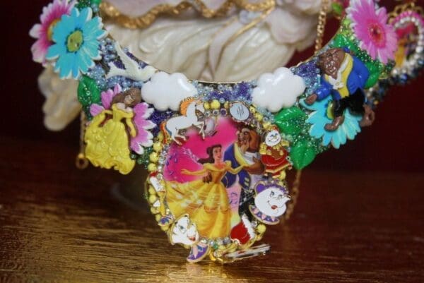 SOLD!3115 Set Of Beauty And The Best Whimsical Necklace+ Earrings
