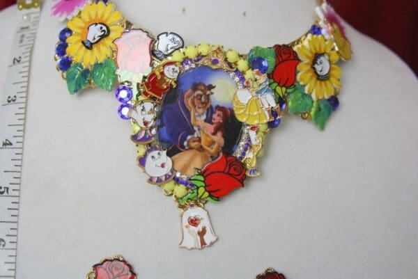 SOLD! 3214 Set Of Beauty And The Best Whimsical Necklace+ Earrings - Image 9
