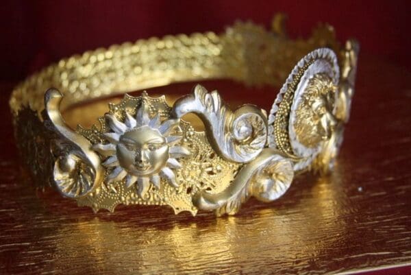 SOLD! 3413 Medieval Lion Silver Gold Full Crown - Image 5
