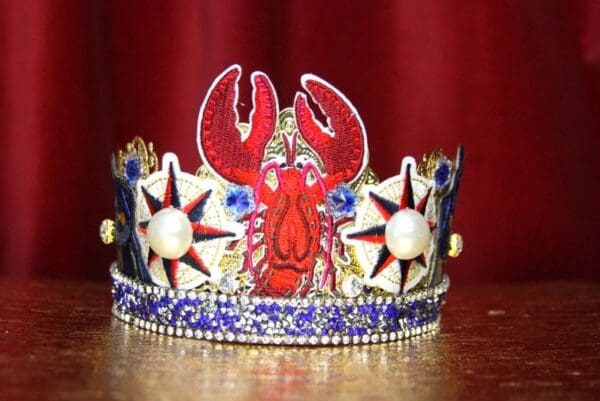 SOLD! 3508 Nautical Lobster Fish Applique Crystal Unusual Headband - Image 5