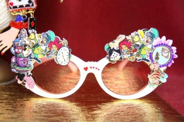 SOLD! 3689 Alice In Wonderland Fancy Embellished Sunglasses - Image 3
