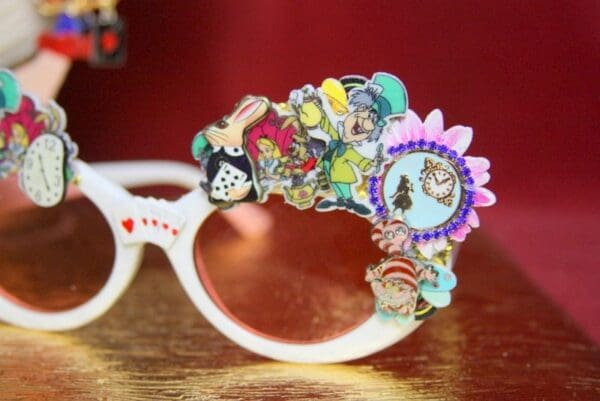 SOLD! 3689 Alice In Wonderland Fancy Embellished Sunglasses - Image 8