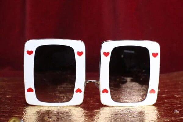 SOLD! 4841 Baroque Runway Queen Of Hearts Sunglasses