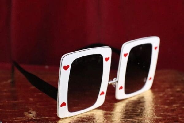 SOLD! 4841 Baroque Runway Queen Of Hearts Sunglasses - Image 2