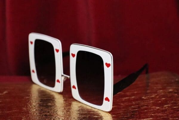 SOLD! 4841 Baroque Runway Queen Of Hearts Sunglasses - Image 3