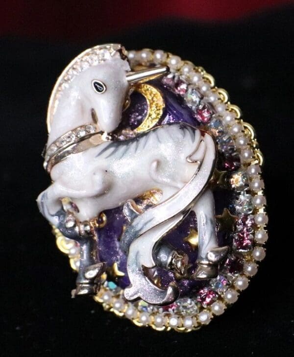 SOLD! 5410 Genuine Huge Sulemani Agate Unicorn Cocktail Adjustable Ring