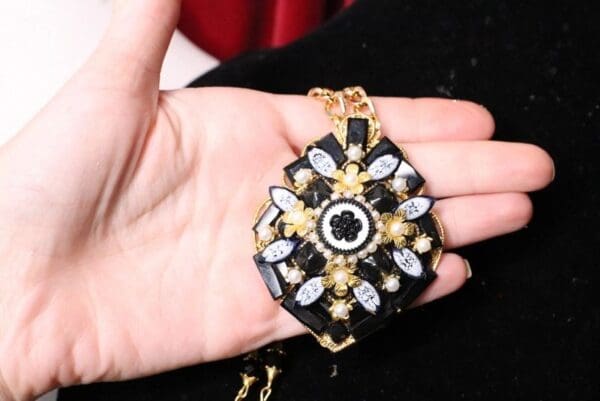 SOLD! 5415 Madam Coco Elegant Pendant Camellia Number 5 Necklace - Image 8