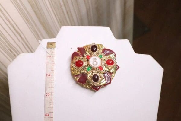 SOLD!5777 Coco Number 5 Classic Colorful Unique Brooch - Image 5