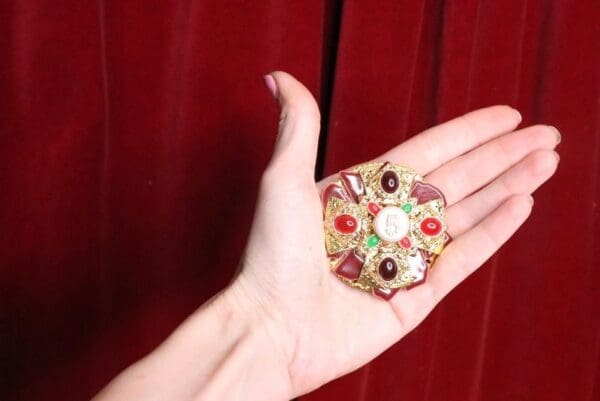 SOLD!5777 Coco Number 5 Classic Colorful Unique Brooch - Image 6