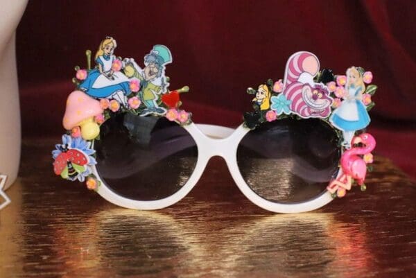 SOLD! 6262 Alice In Wonderland Fancy Embellished Sunglasses - Image 8