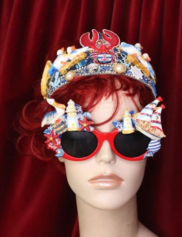 SOLD! 6333 Nautical Pelican Ship Embellished Sunglasses - Image 6