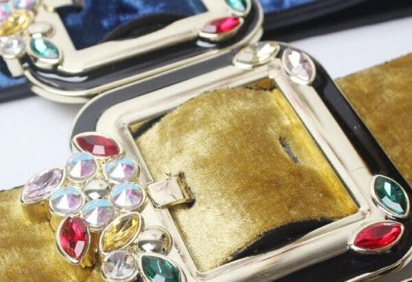 SOLD! 6379 2 Colors Runway 2019 Ice- Velvet Waist Belt Size S, L, M - Image 3