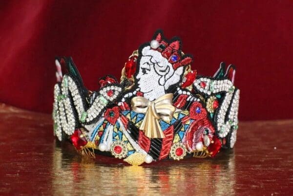 SOLD! 6416 Baroque Art Jewelry Queen Snakes Aplliques Fancy Headband