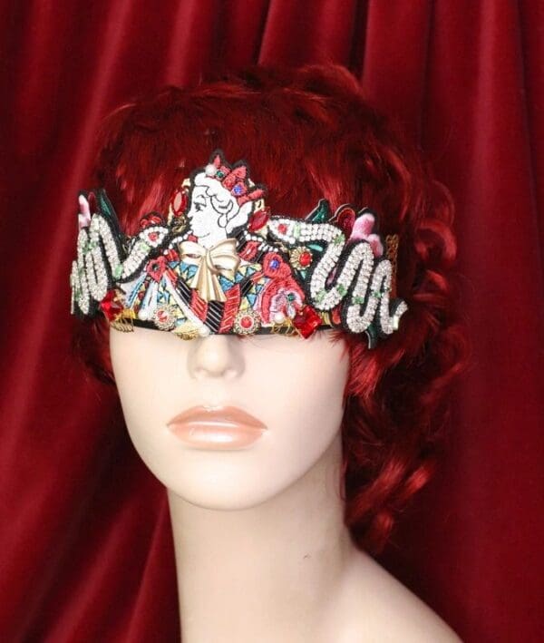 SOLD! 6416 Baroque Art Jewelry Queen Snakes Aplliques Fancy Headband - Image 9
