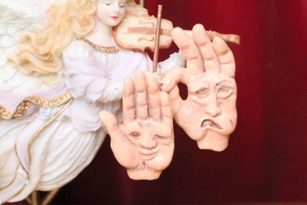 SOLD! 6773 Baroque Runway 2020 Irregular Hands Pop Art Earrings - Image 2