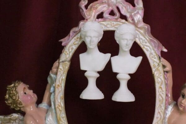 SOLD! 6879 Aphrodite Roman Bust Studs Earrings
