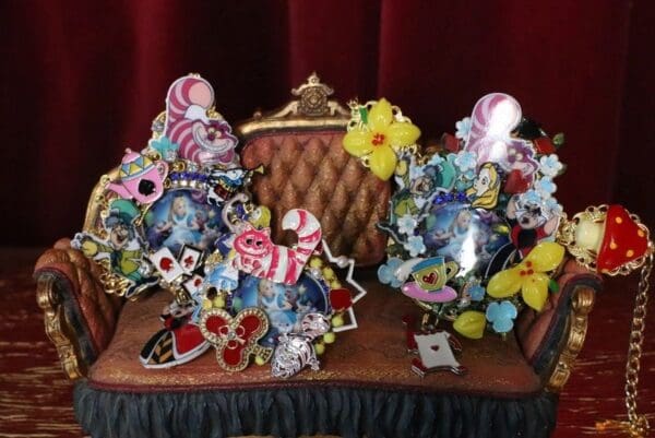SOLD! 6948 Alice In Wonderland Embellished Adjustable Bracelet - Image 8