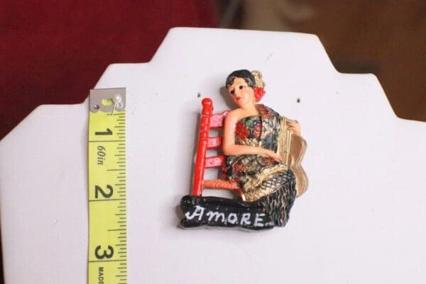 SOLD! 7871 Flamenco Lady Amore Brooch - Image 3