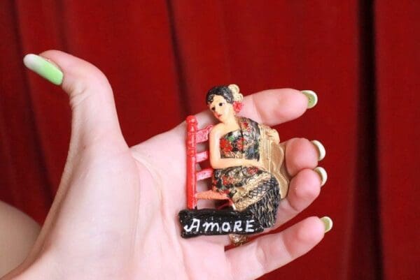 SOLD! 7871 Flamenco Lady Amore Brooch - Image 5