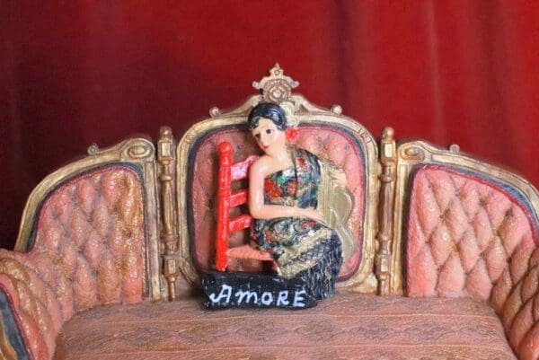 SOLD! 7871 Flamenco Lady Amore Brooch - Image 4