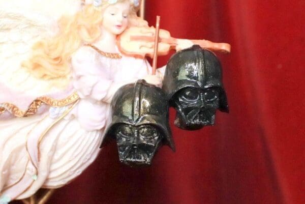 SOLD! 8042 Star Wars Darth Vader 3D Effect Unusual Studs Earrings